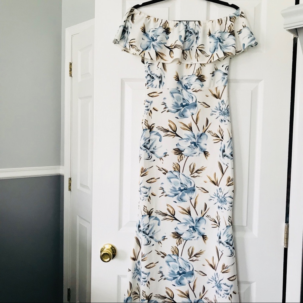 Off Shoulder Maxi Dress